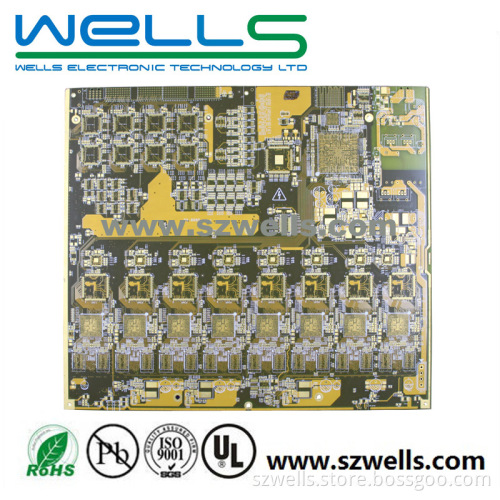 6 Layer PCB with Immersion Gold and Yellow Soldermask